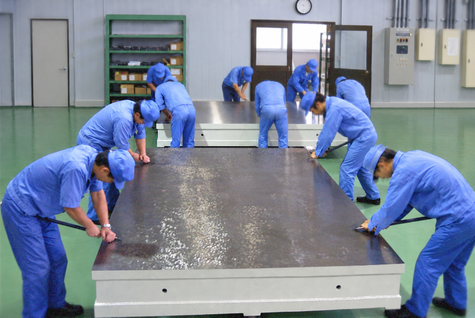 大物精密加工の様子